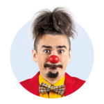 Profilbild des ROTE NASEN-Clown Henry.
