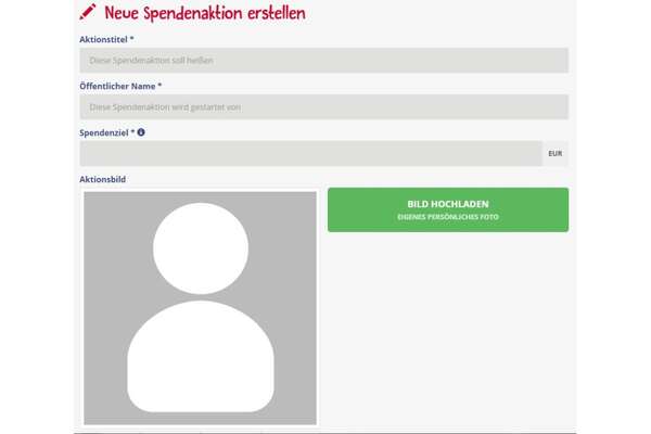 Spendenaktion schnell per Formular erstellen