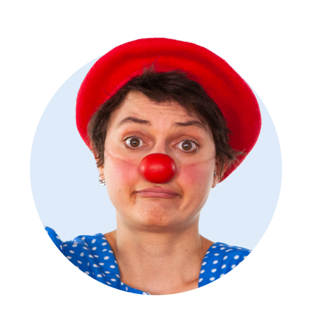 Profilbild der ROTE NASEN-Clownin Karlotte.