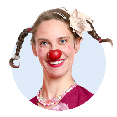Profilbild der ROTE NASEN-Clownin Traudi.