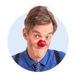 Profilbild des ROTE NASEN-Clown Felix.