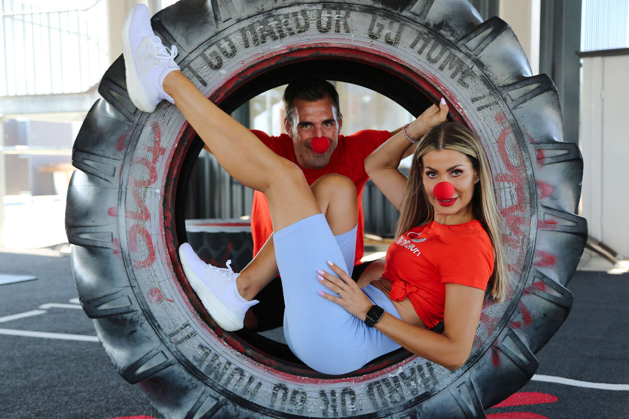 Carmen Knor und Marcel Ott trainieren für den ROTE NASEN LAUF