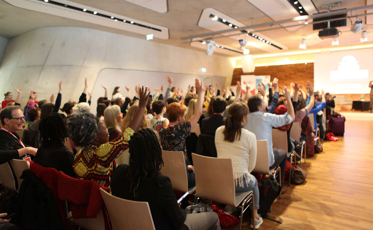 Publikum bei der österreichischen Gesundheitsclown-Konferenz