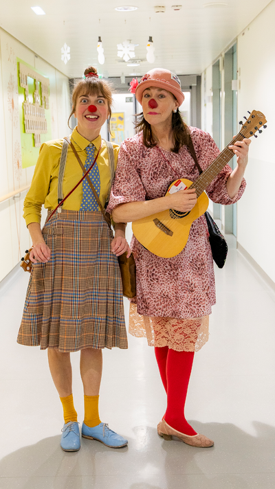Clownin Toni und Clownin Wilma