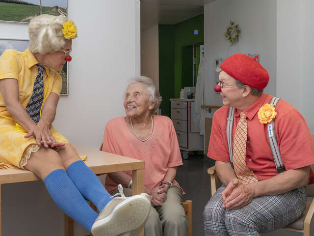 Clowns im Pflegewohnheim