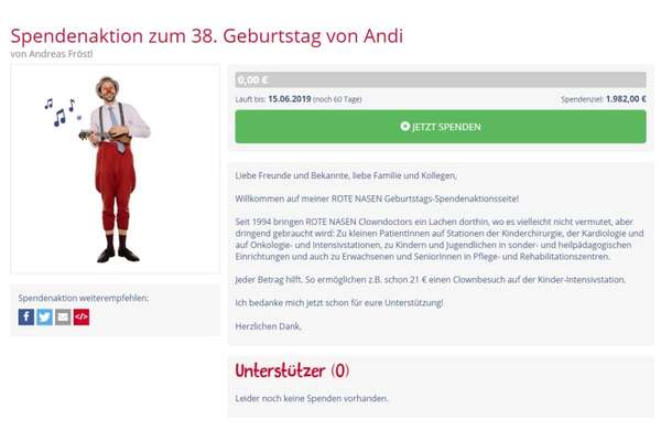 Vorschau der Spendenaktion